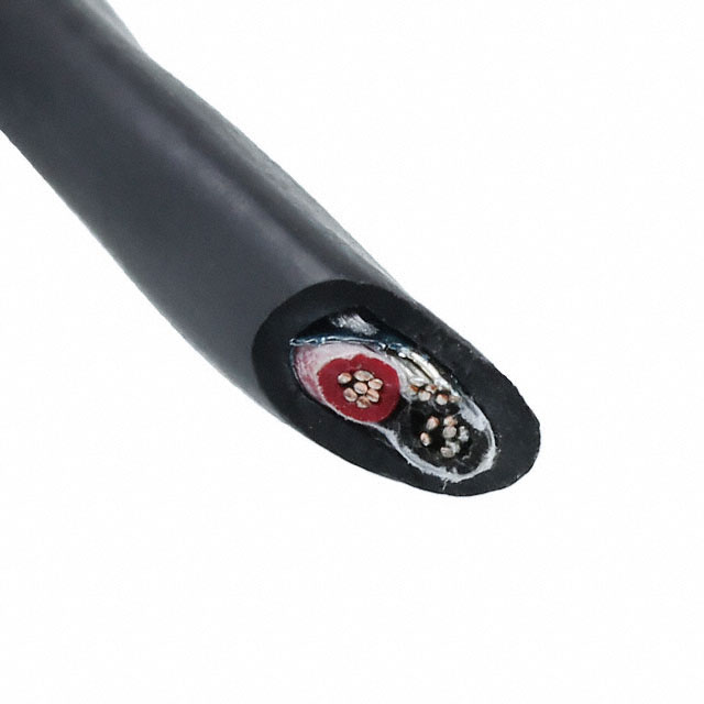 CABLE 2COND 20AWG BLK SHLD 100'