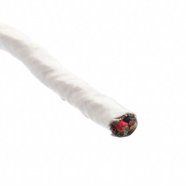 CABLE 4CON 20AWG WHT SHLD 100'