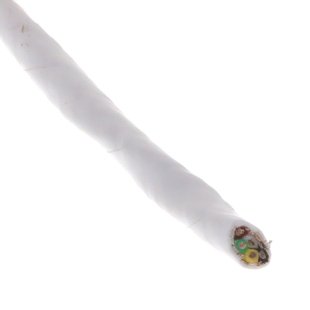 CABLE 5CON 22AWG WHT SHLD 100'