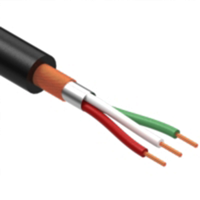 CABLE 3COND 28AWG BLACK SHLD