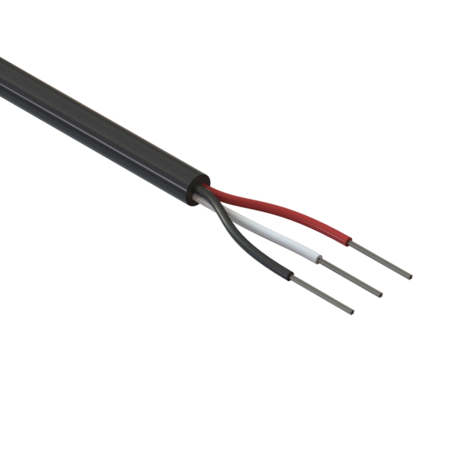 CABLE 3COND 24AWG BLACK 152M