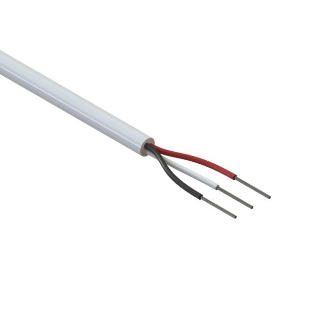 CABLE 3COND 24AWG WHITE 1M