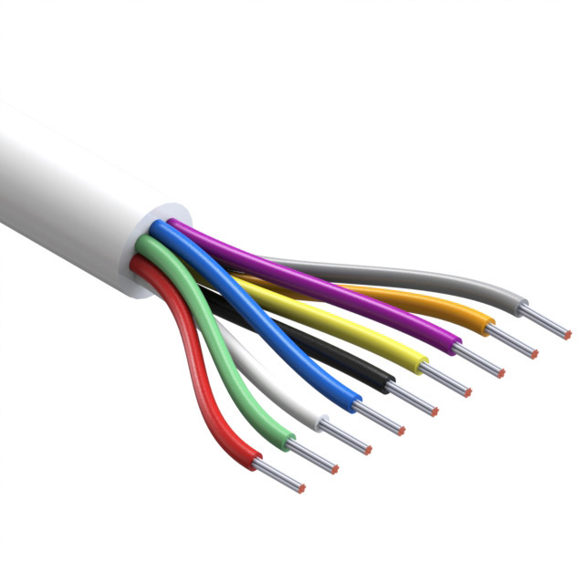 CABLE 9COND 24AWG WHITE 500'