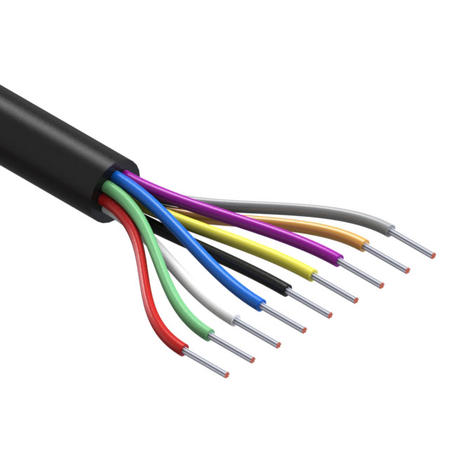 CABLE 9COND 24AWG BLACK 30M