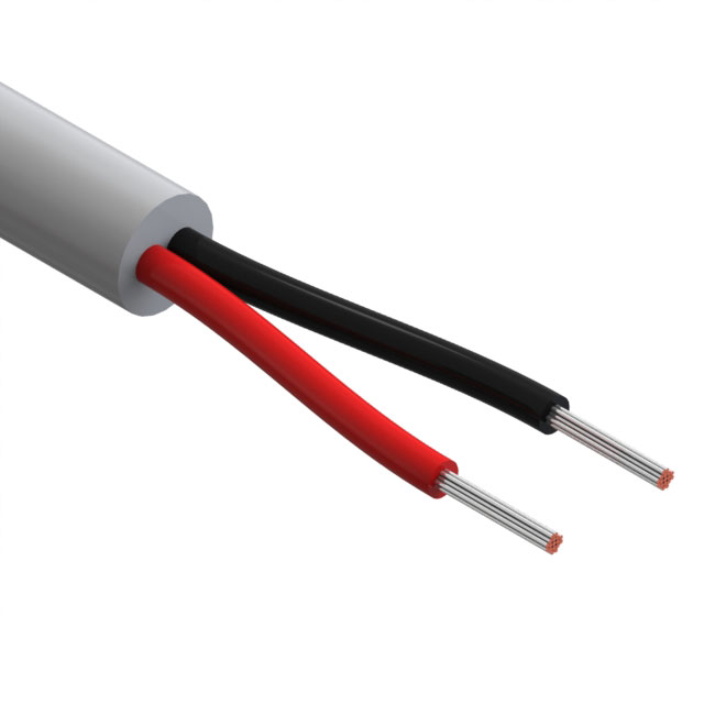 CABLE 2COND 26AWG GRAY 1000'
