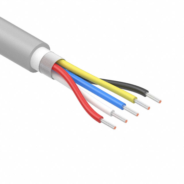 CABLE 5COND 28AWG GRAY SHLD
