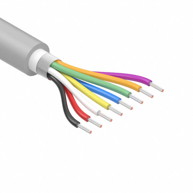 CABLE 8COND 30AWG GRAY SHLD
