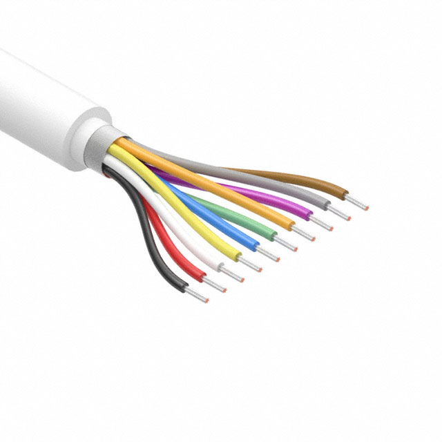 CABLE 10COND 26AWG WHITE SHLD