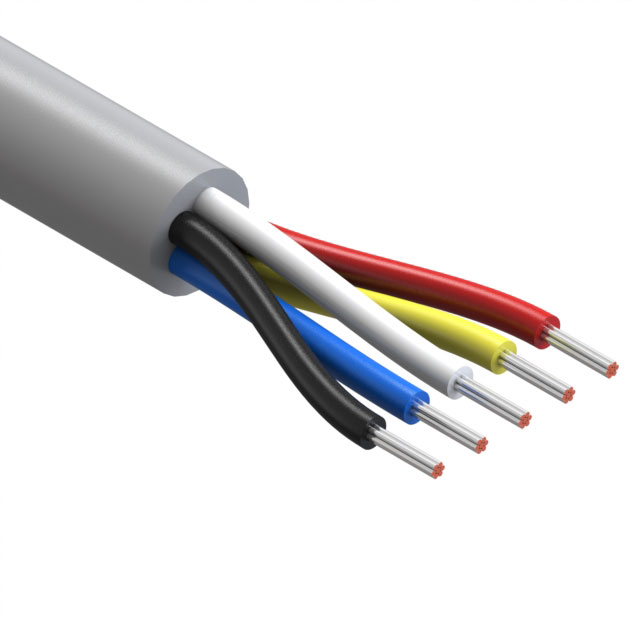 CABLE 5COND 22AWG GRAY