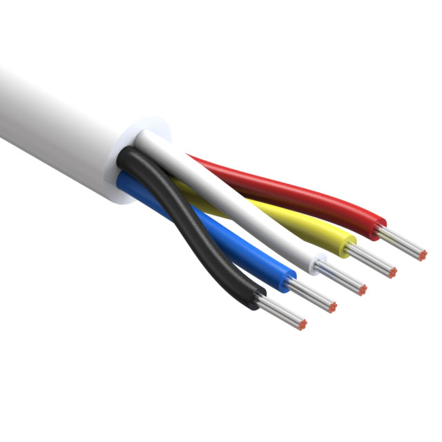 CABLE 5COND 26AWG WHITE