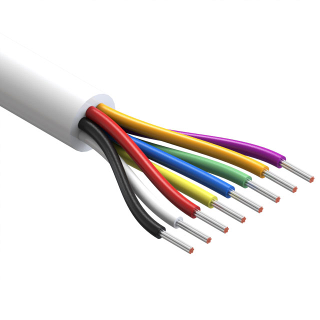 CABLE 8COND 20AWG WHITE