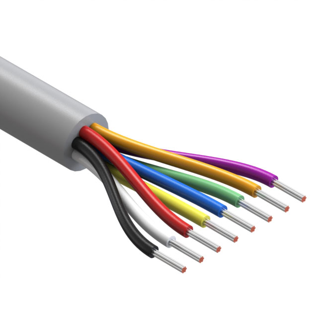 CABLE 8COND 22AWG GRAY