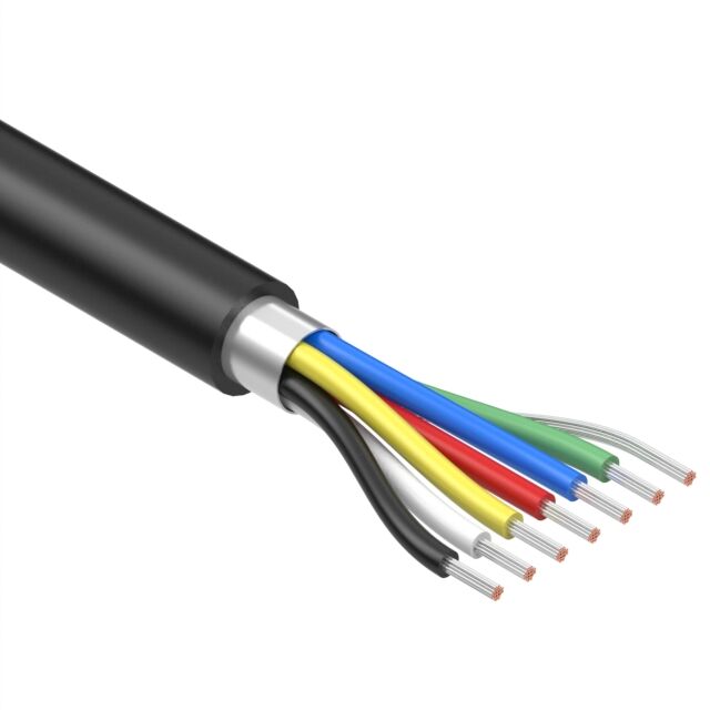 CBL 6COND 28AWG SHLD 1M MPPE