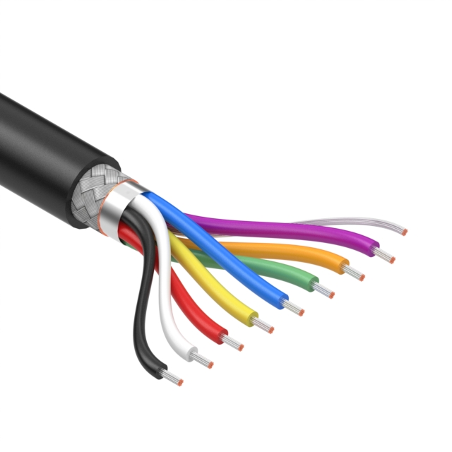 CABLE 8COND 32AWG BLACK SHLD