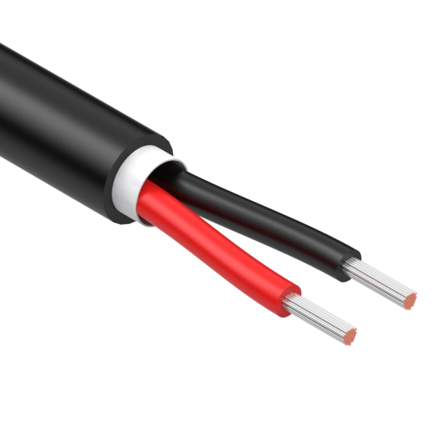 CABLE 2COND 26AWG BLACK