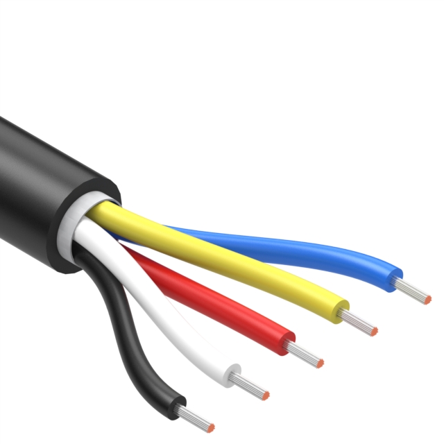 CABLE 5COND 24AWG BLACK