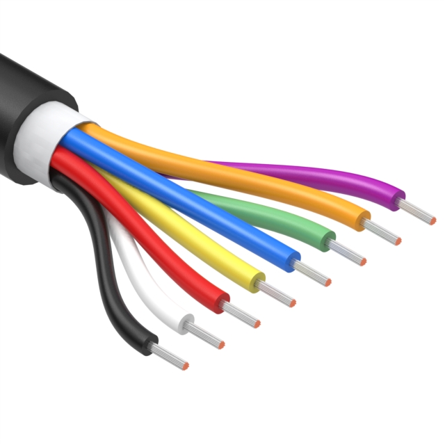 CABLE 8COND 26AWG BLACK