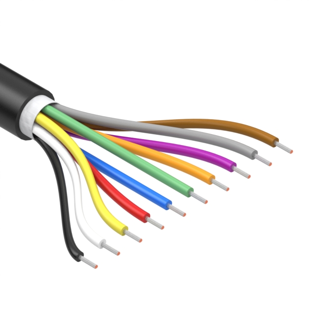 CABLE 10COND 30AWG BLACK