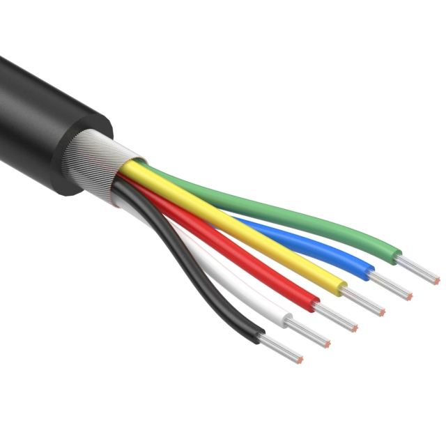 CABLE 6COND 20AWG BLACK SHLD