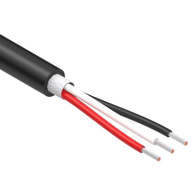 CABLE 3COND 30AWG BLACK