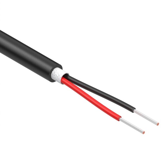 CABLE 2COND 16AWG BLACK 1M