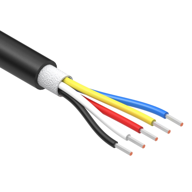 CABLE 5COND 32AWG BLACK