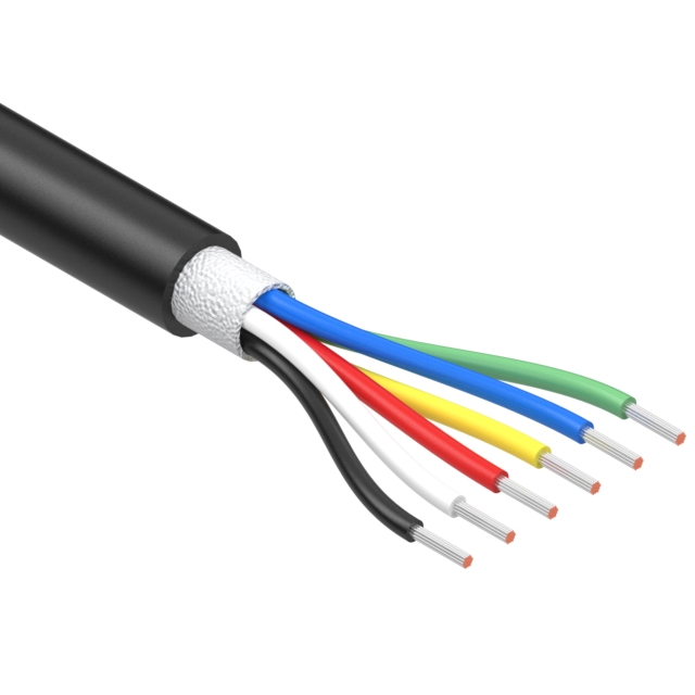 CABLE 6COND 32AWG BLACK