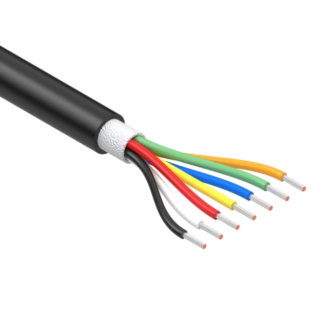 CABLE 7COND 22AWG BLACK