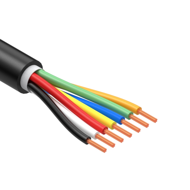 CBL 7CON 26AWG BLK TPU