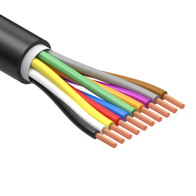 CBL 10CON 18AWG BLK TPU