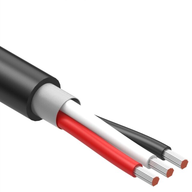 CABLE 3COND 18AWG BLK SHLD 502'