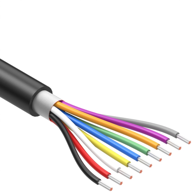 CABLE 9COND 24AWG BLACK SHLD