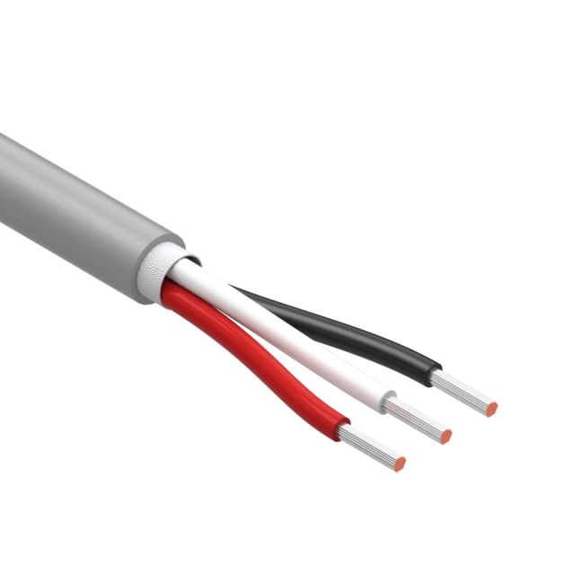 CBL 3CON 20AWG GRY BIO