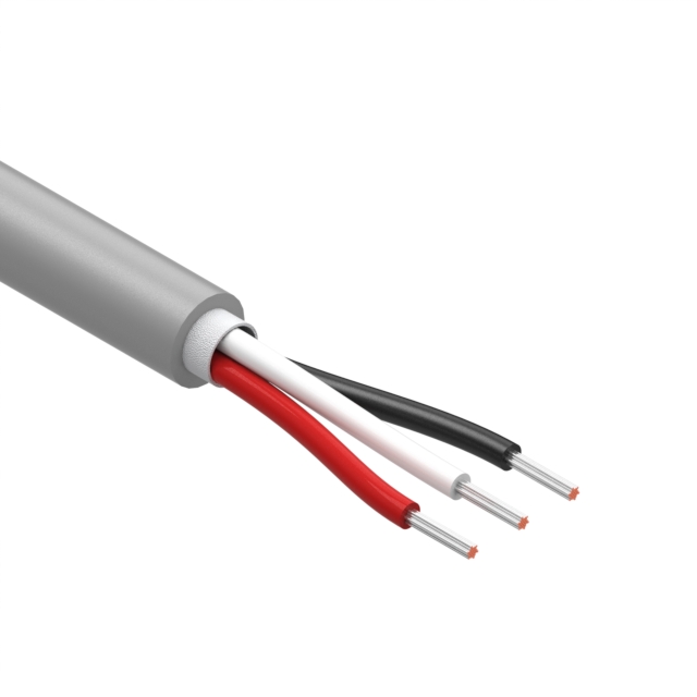 CBL 3CON 26AWG GRY BIO