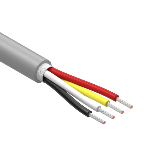 CBL 4CON 28AWG GRY BIO