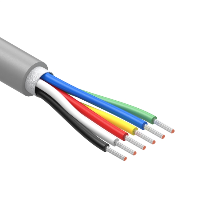 CBL 6CON 24AWG GRY BIO