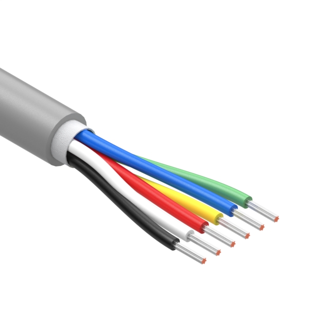 CBL 6CON 26AWG GRY BIO