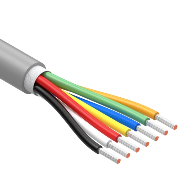 CBL 7CON 22AWG GRY BIO