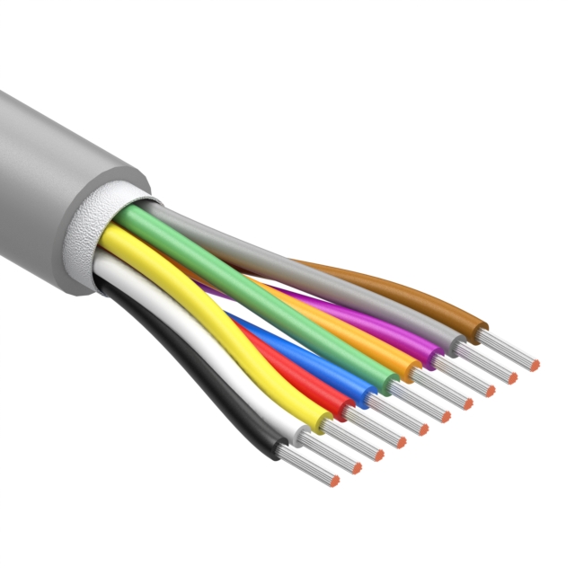 CBL 10CON 24AWG GRY BIO
