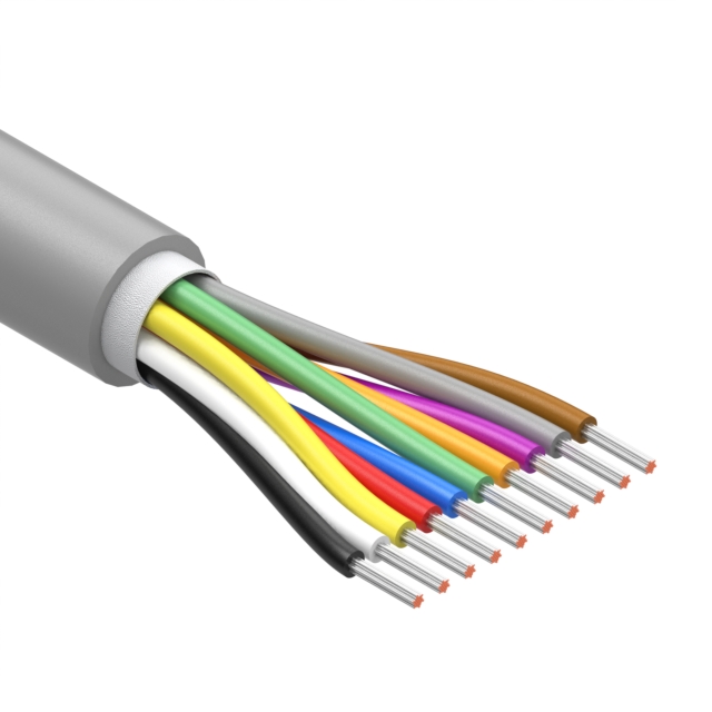 CBL 10CON 32AWG GRY BIO