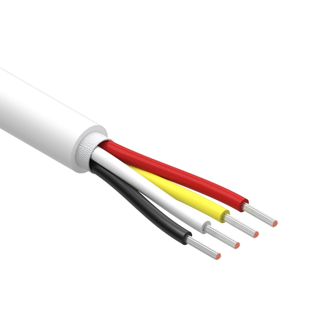 CBL 4CON 24AWG WHT BIO