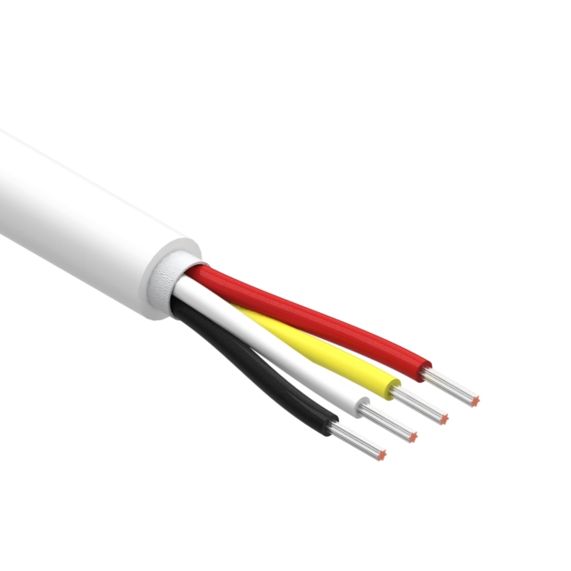 CBL 4CON 32AWG WHT BIO