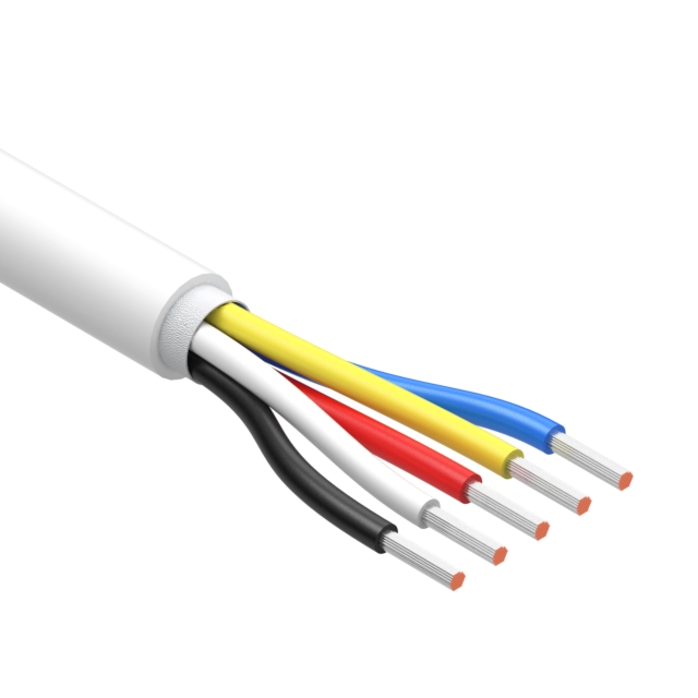 CBL 5CON 20AWG WHT BIO