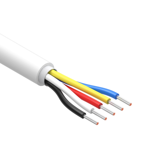 CBL 5CON 30AWG WHT BIO