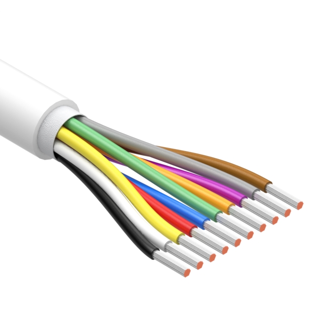 CBL 10CON 18AWG WHT BIO