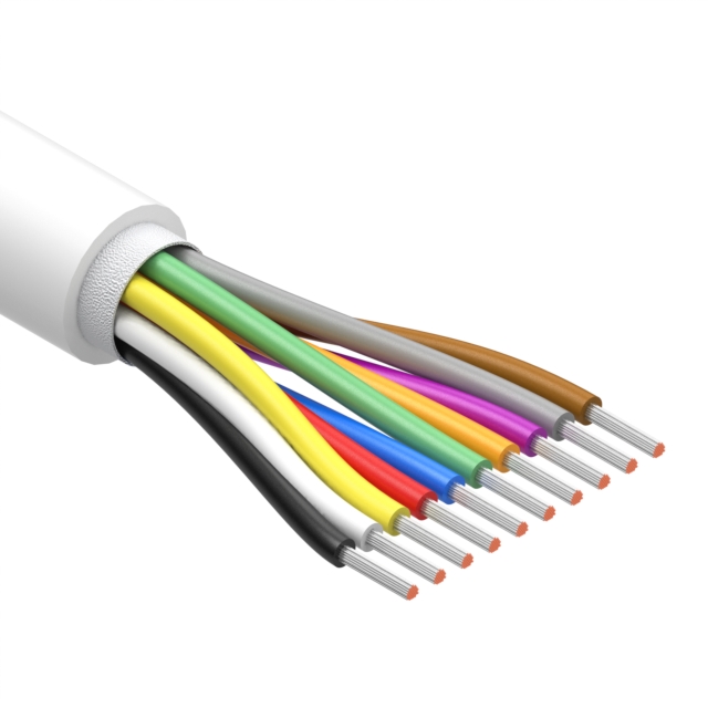 CBL 10CON 28AWG WHT BIO