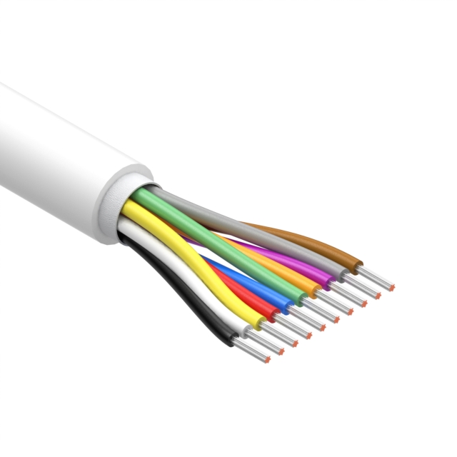 CBL 10CON 30AWG WHT BIO