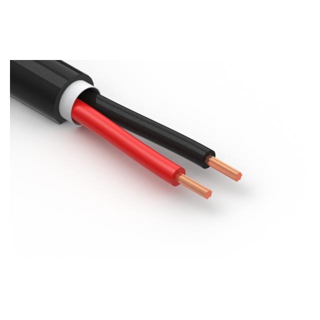 CBL 2CON 16AWG BLK TPU