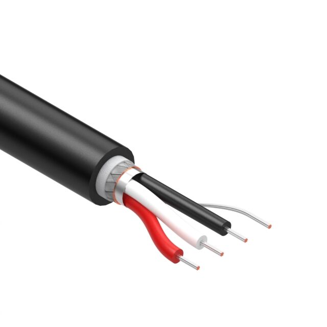 CABLE 3COND 28AWG BLK SHLD TPU