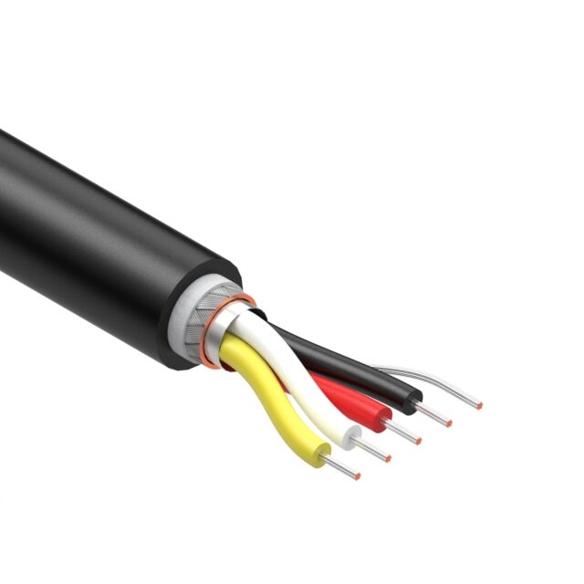 CABLE 4COND 28AWG BLK SHLD TPU